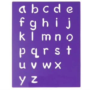 Alphabet PP Stencil Glossy